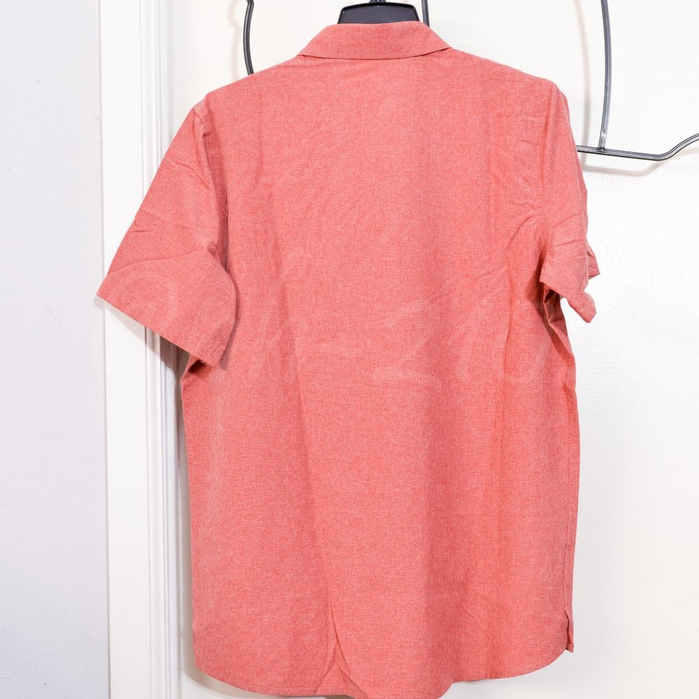 NWT Avalanche Men's Short Sleeve Woven Shirts RED - Picture 5 of 5